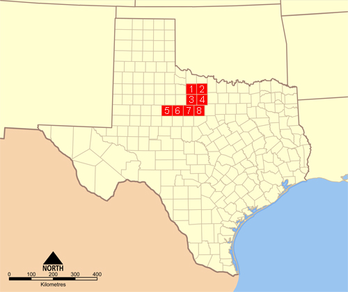 Map of Texas Counties